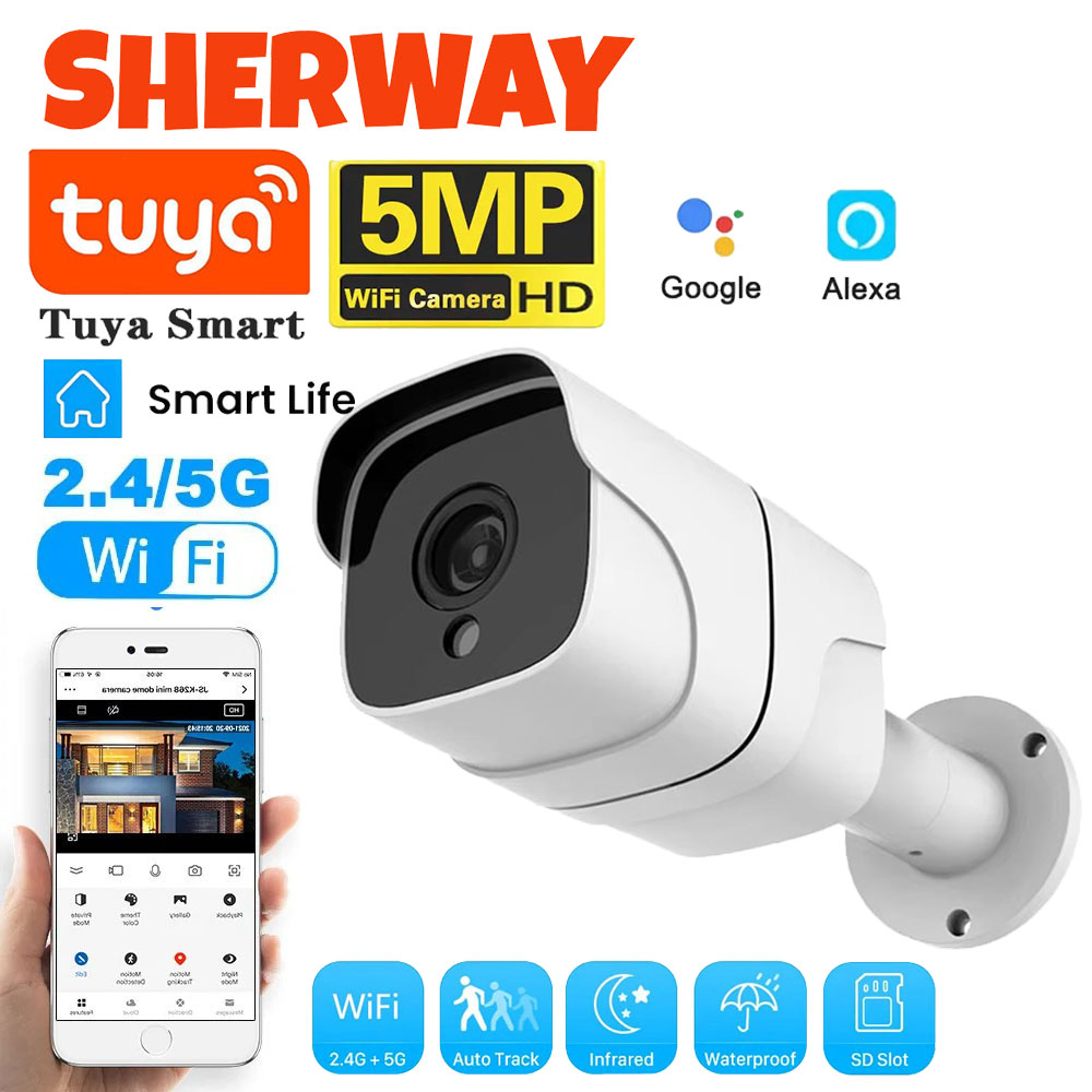 Home Security Google Camera - Tuya 5G Wifi IP Camera Outdoor