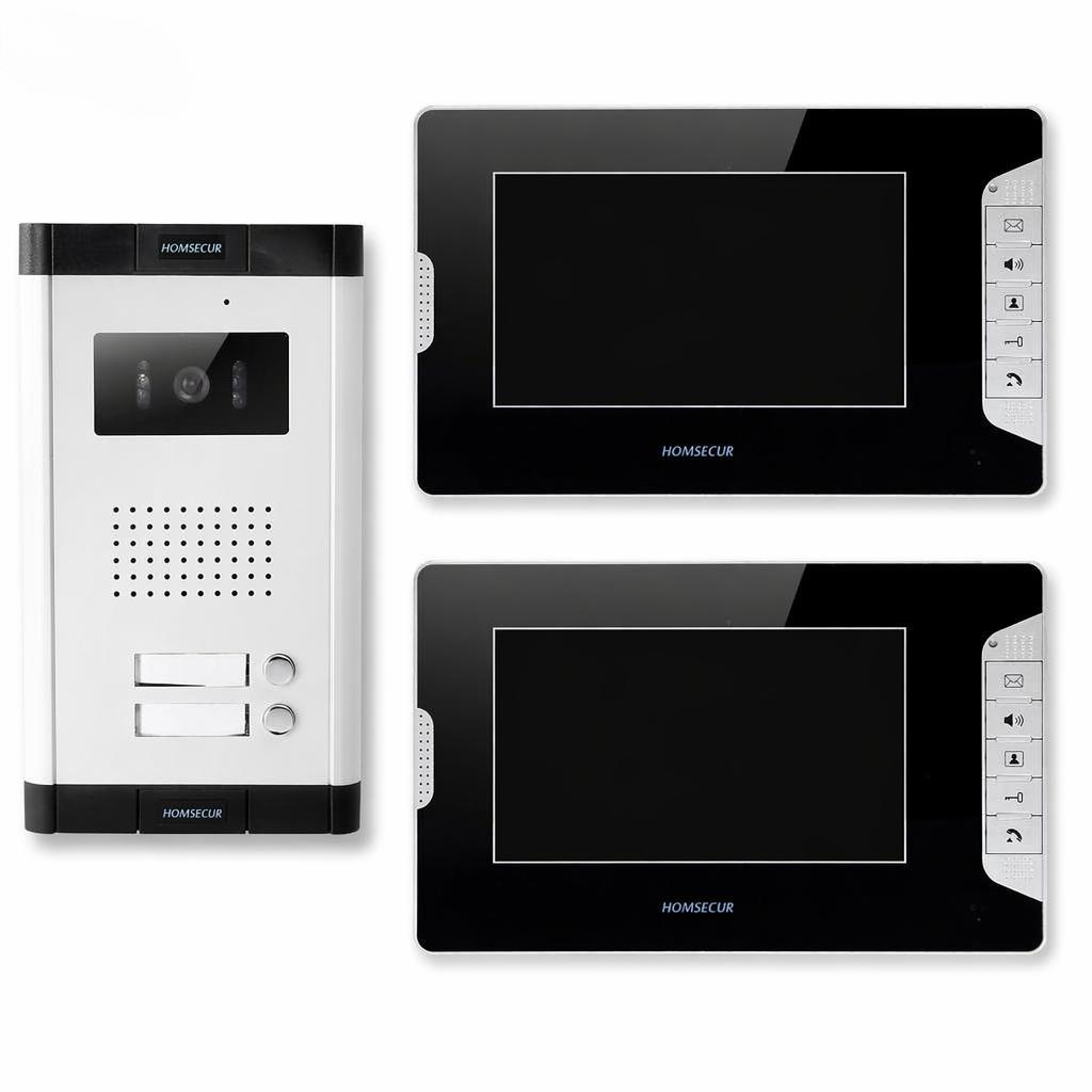 Home Security Video Cameras - 4-draads 2-familie video deurtelefoon intercomsysteem 7
