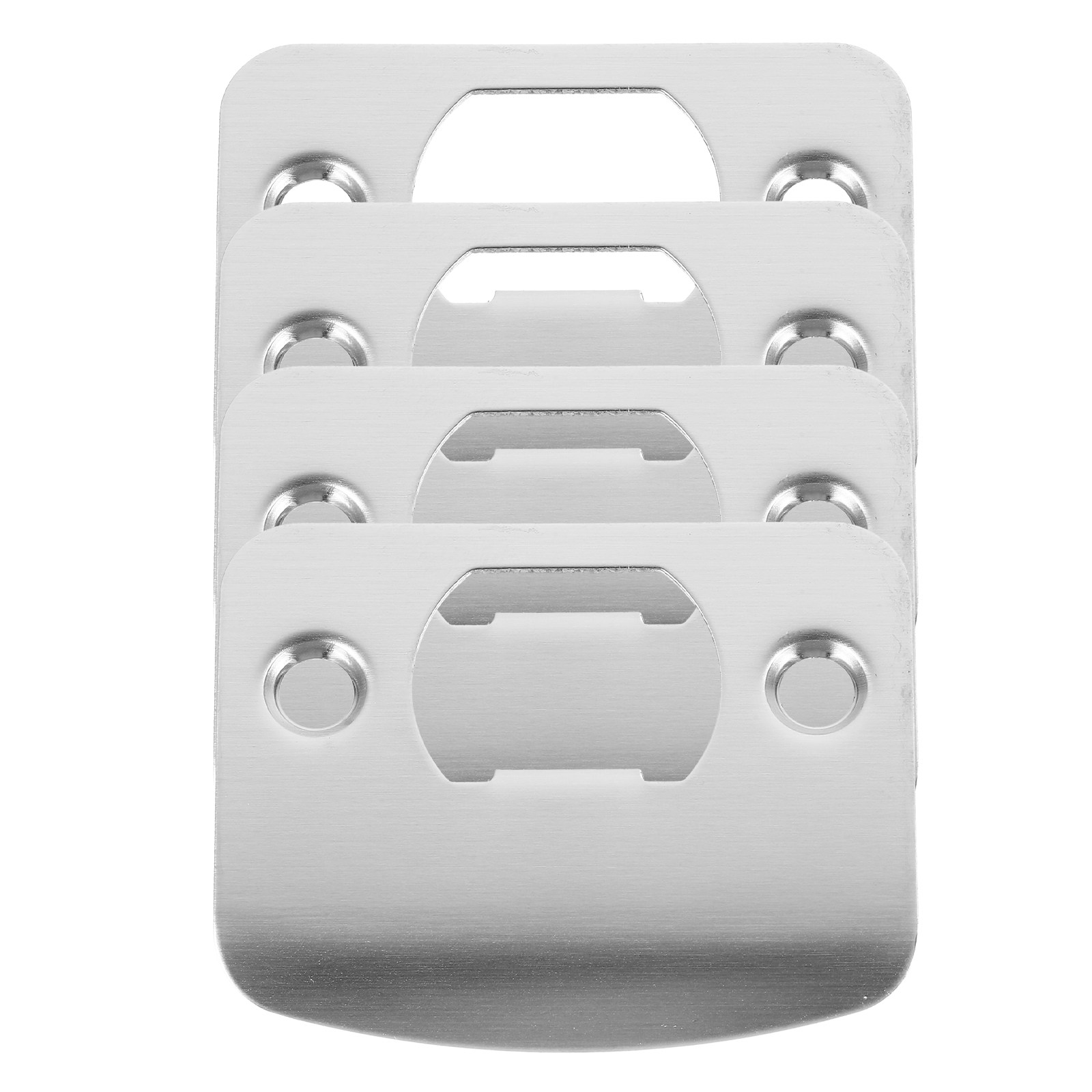 Door Reinforcer Kit - 4-delige deurslotplaat, zwaarbelastbaar roestvrijstalen deurversterkingsset, voordeur