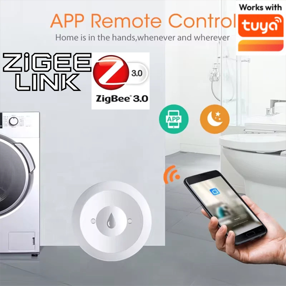 Home Security With Monitoring - Voor Tuya ZigBee 3.0 Smart Waterleksensor