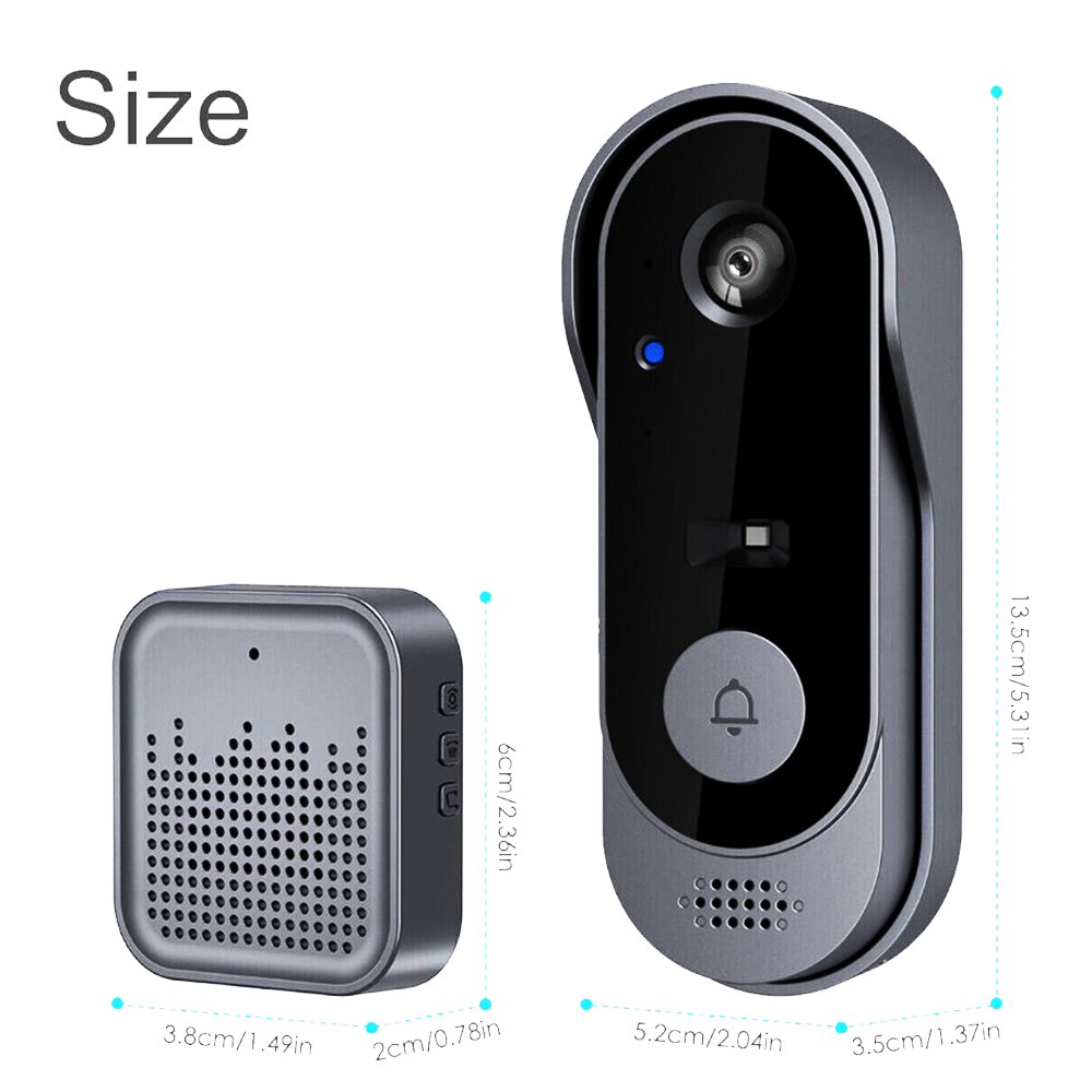 Peephole Camera Viewer - Tuya APP 170 Graden Groothoek Batterijvoeding