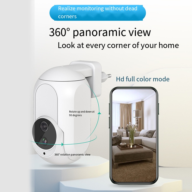 Home Security Google Camera - Tuya Plug-in camera Wifi 360 °