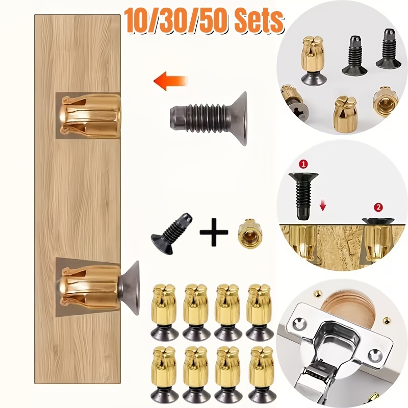 Door Reinforcer Kit - 10/30/50 Sets Herbruikbare Scharnier Reparatie Inserts