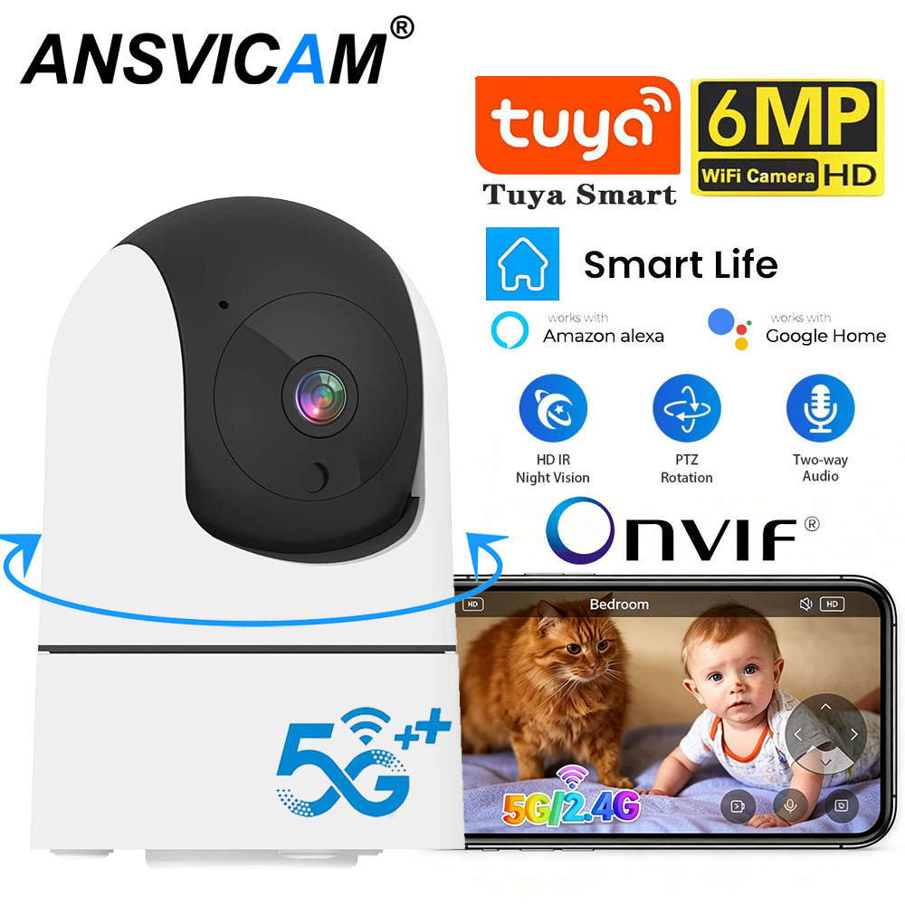 2K 6MP Mini 5G Wifi Tuya IP-ca - Home Security Google Camera recensie en prijs