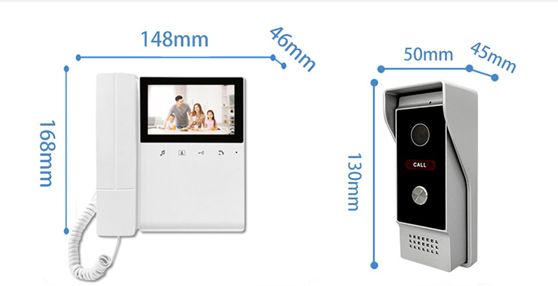 4,3 inch TFT-monitor 4-bekabel - Peephole Camera Viewer recensie en prijs