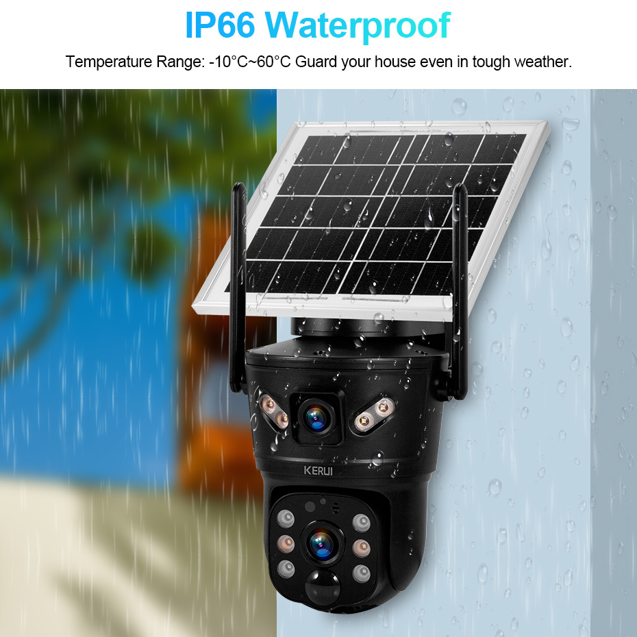 KERUI 6MP 4G SIM WiFi Solar Ca - Home Security Video Cameras recensie en prijs