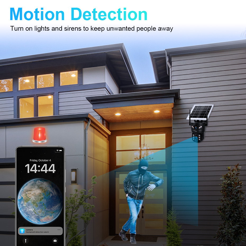 KERUI 6MP 4G SIM WiFi Solar Ca - Home Security Video Cameras recensie en prijs