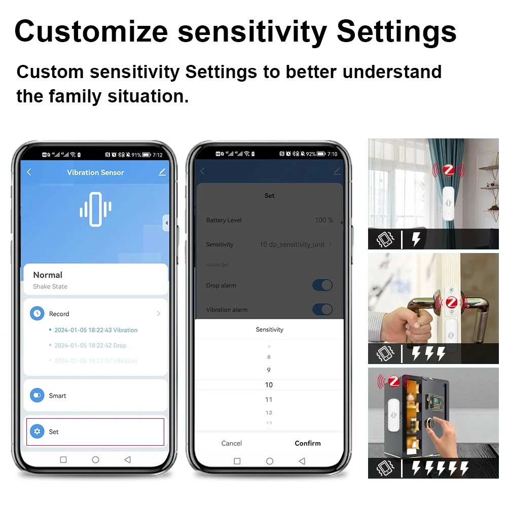 Smart ZigBee Trillingssensor A - Home Security With Monitoring recensie en prijs