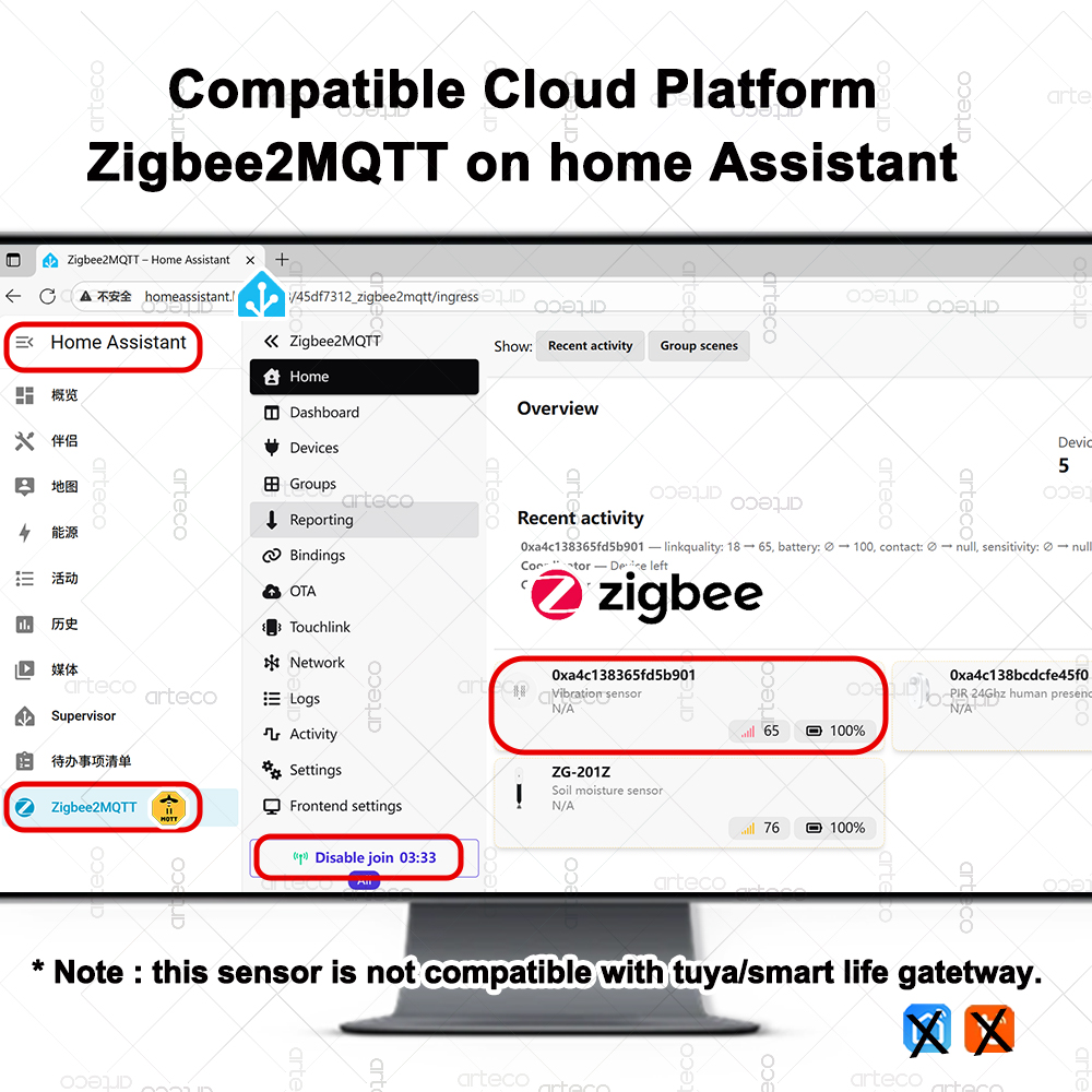 Smart ZigBee 3.0 Trillingssens - Home Security With Monitoring recensie en prijs
