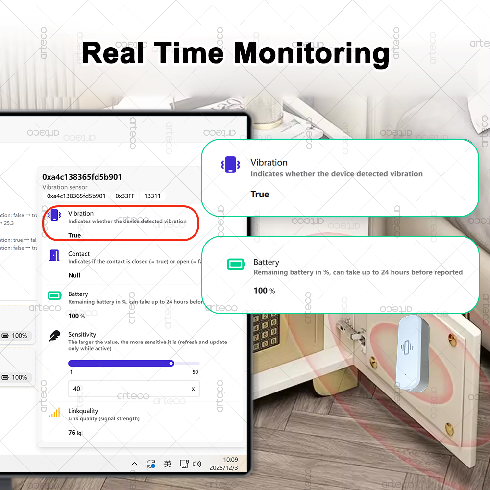 Smart ZigBee 3.0 Trillingssens - Home Security With Monitoring recensie en prijs