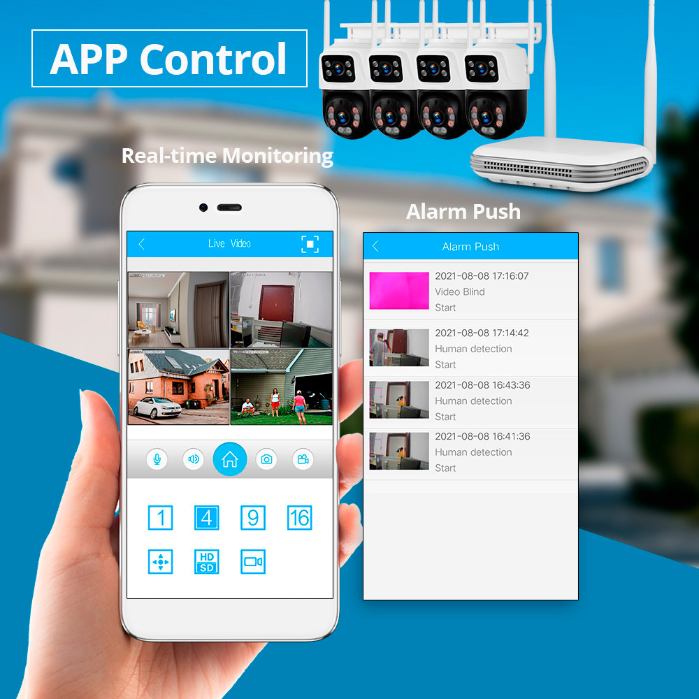 KERUI Waterdichte 6MP HD Draad - Home Security Video Cameras recensie en prijs