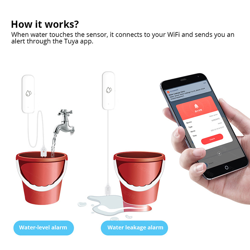 Tuya WiFi Waterlekkage Alarmse - Home Security With Monitoring recensie en prijs