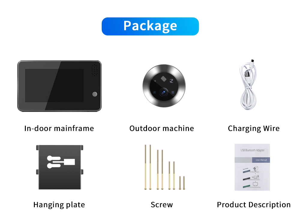 4,3 inch Tuya Smartlife WiFi D - Home Security Video Cameras recensie en prijs