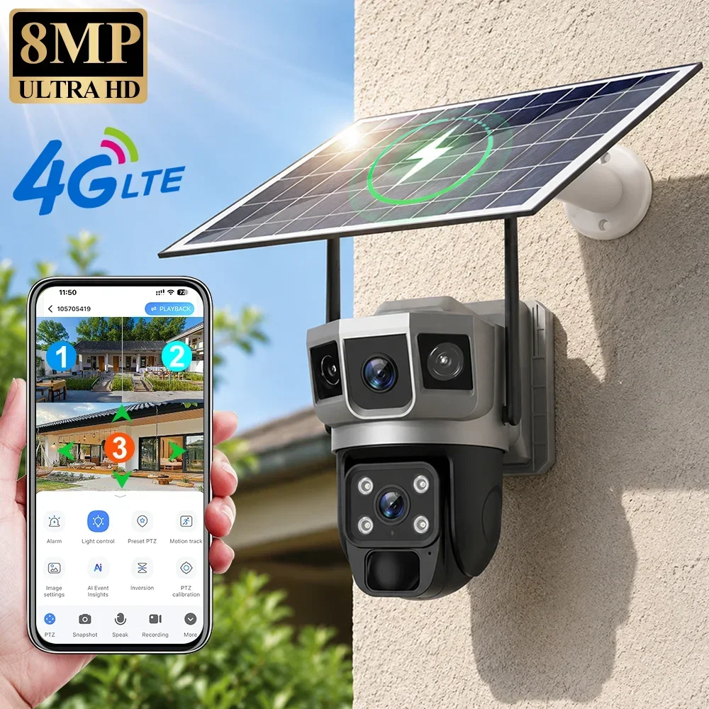 V380 4K 3 Schermen 4G Camera Z - Home Security Video Cameras recensie en prijs