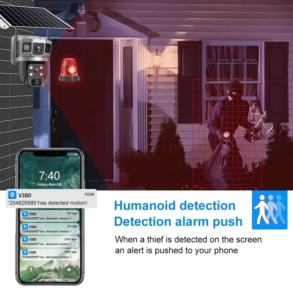 V380 4K 3 Schermen 4G Camera Z - Home Security Video Cameras recensie en prijs