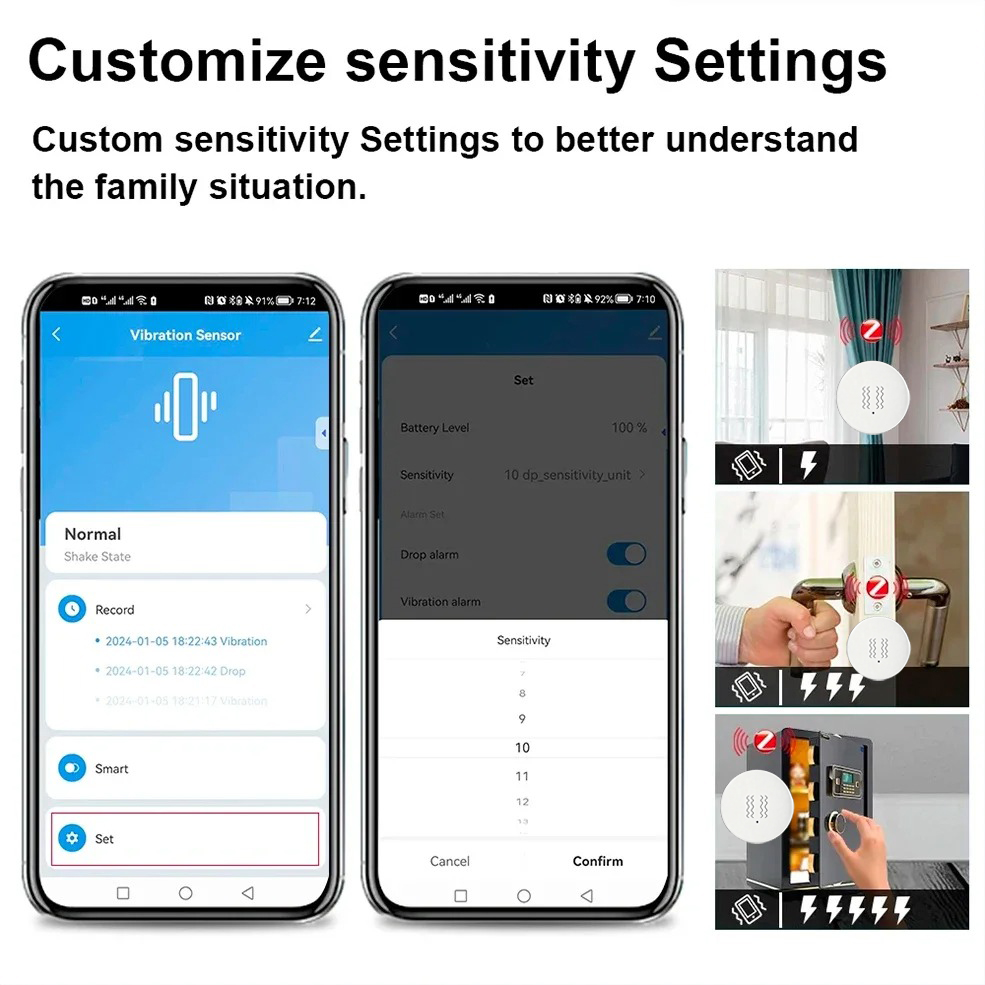 Tuya ZigBee Smart Vibration &  - Home Security With Monitoring recensie en prijs