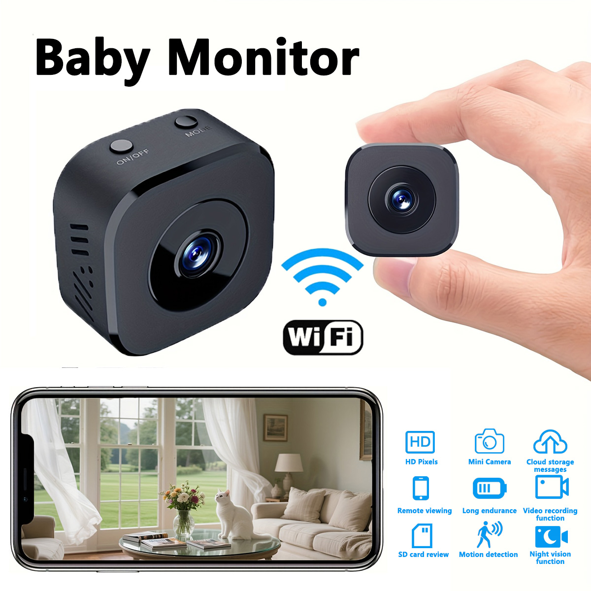 1080P HD Mini WiFi Camera Indo - Home Security With Monitoring recensie en prijs
