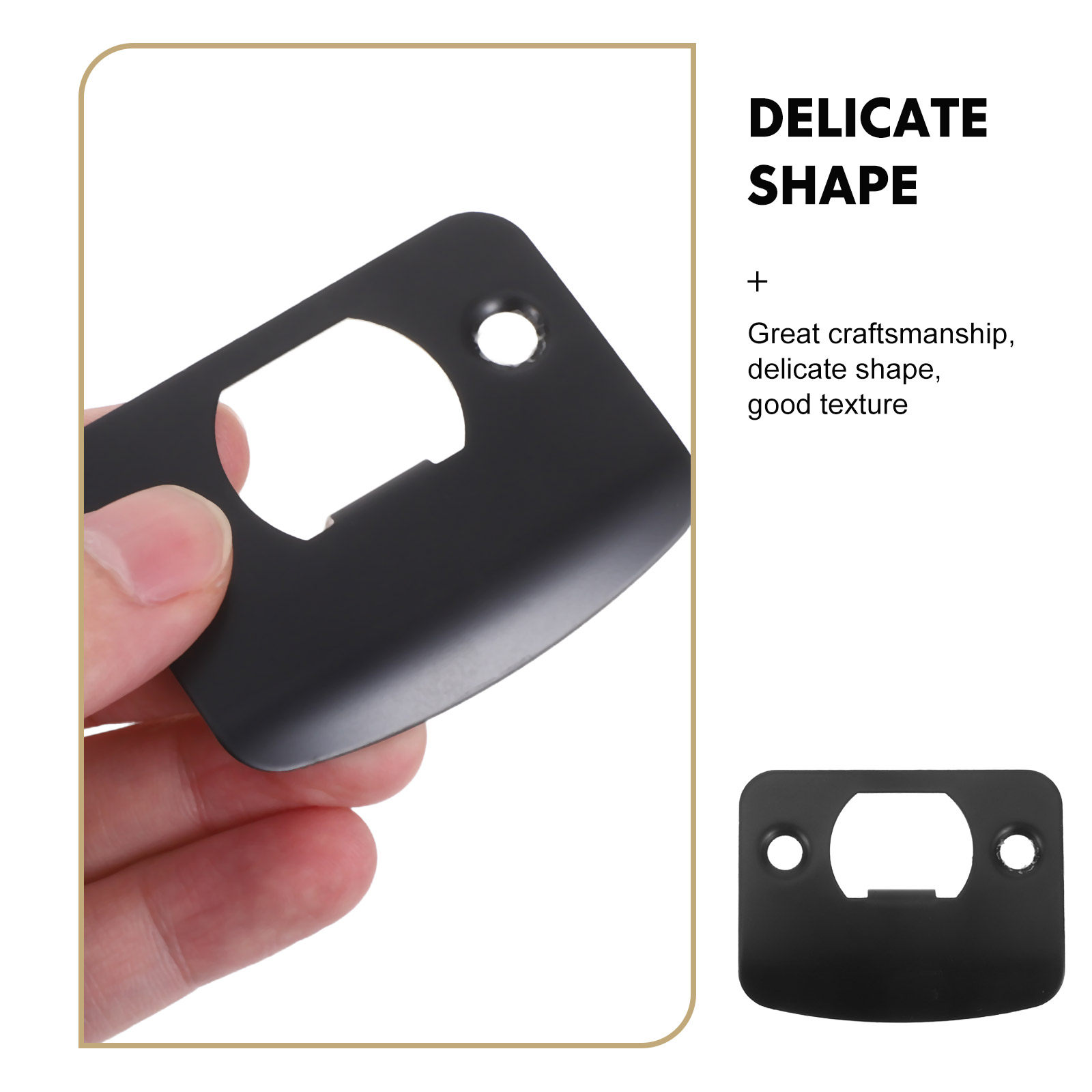 8 stuks zwarte deurslotplaten  - Door Reinforcer Kit recensie en prijs