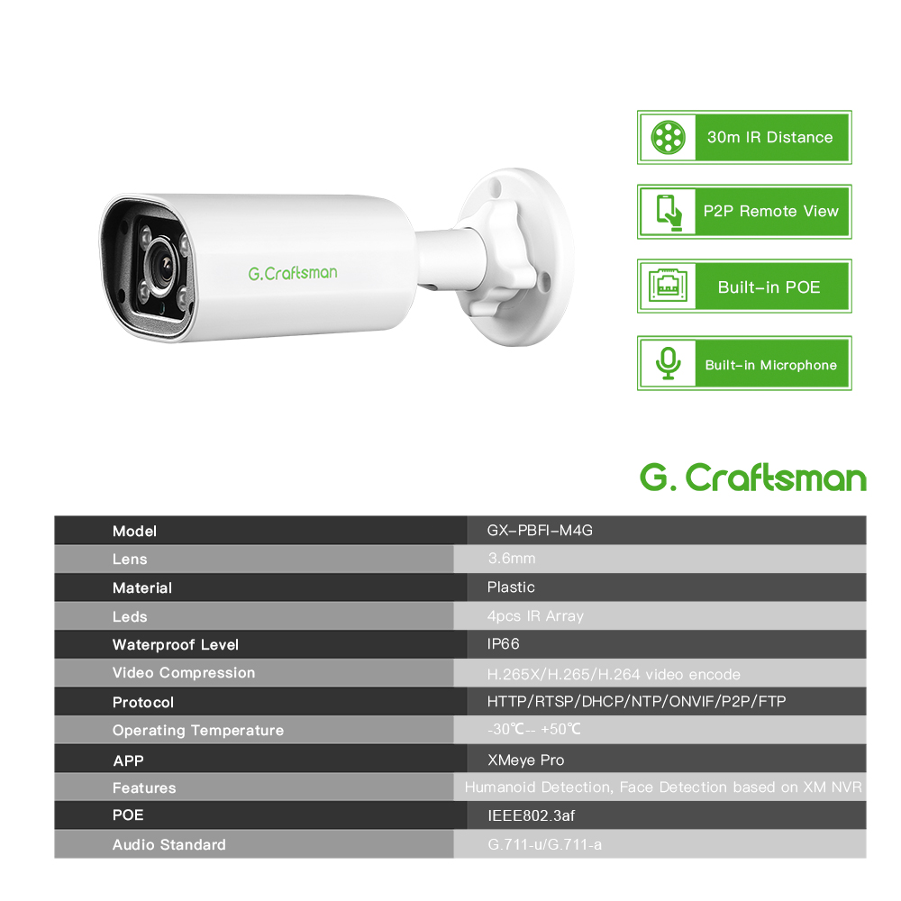 C GC PB 4MP POE IP-camera, ing - Home Security With Monitoring recensie en prijs