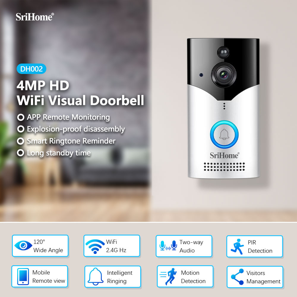 Srihome DH002 4MP 1440P Laag S - Peephole Camera Viewer recensie en prijs