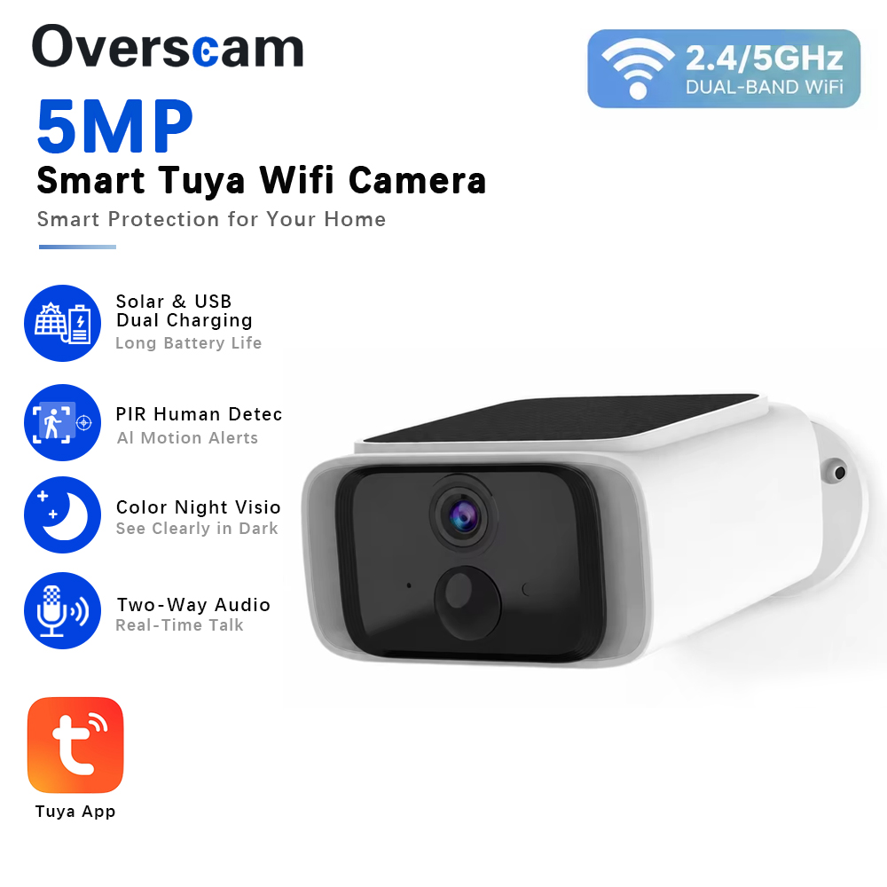 Tuya 5MP Solar Beveiligingscam - Home Security Video Cameras recensie en prijs