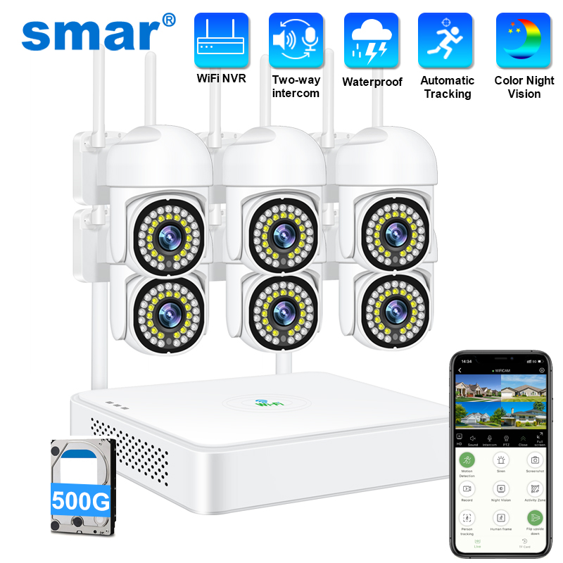 Smar 3MP Draadloos CCTV-beveil - Home Security Video Cameras recensie en prijs