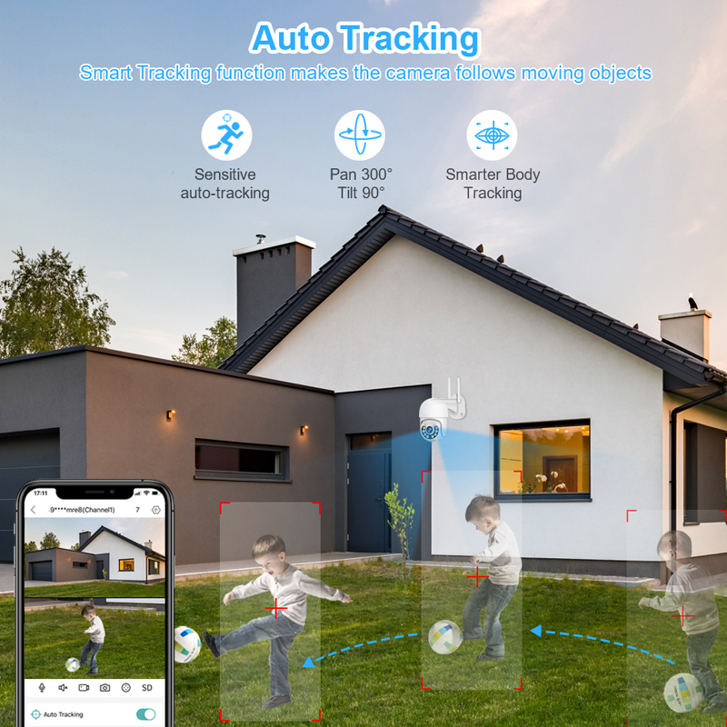 Smar 3MP Draadloos CCTV-beveil - Home Security Video Cameras recensie en prijs